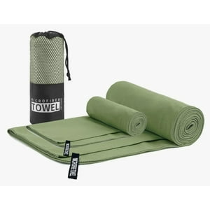 Atlas - Pack X2 Toallas Microfibra Olive