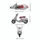 thumbnail image 2 of Moto Vespa 2014 946 Escala 1:18 - Welly, 2 of 5