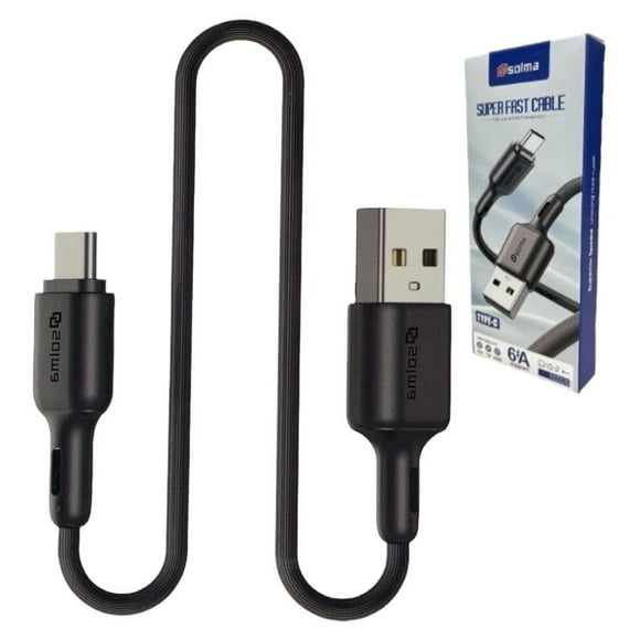 Cable Usb 6a Tipo C Carga Rápida 1 Metro