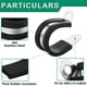 thumbnail image 2 of Abrazaderas de cable OURU de acero inoxidable, 30 unidades, 3/8 pulgadas (10 mm), color negro, 2 of 6