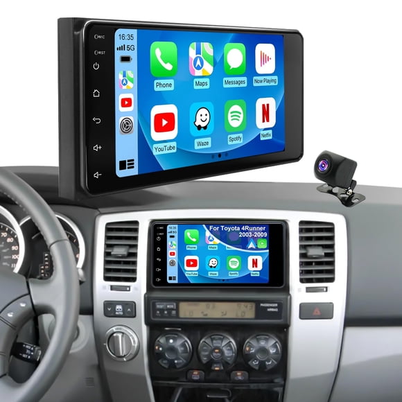 Estéreo para auto con WiFi 5G y pantalla táctil de 7" para Toyota 4Runner 2003-2009