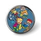 thumbnail image 1 of Rocket Power theme Round Button Badge Premium Metal Construction Ideal For High end Events 2 8 Cm, 1 of 6