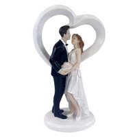 Magideal - Adorno Para Tarta, Figura De Novios, Figura De Pareja De Novios, Decoración Para Fiestas De Compromiso Y Bodas, Decoración Para Tartas De San Valentín F