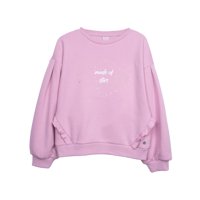 Pillin - Polerón Niña Cerrado Manga Globo Malva