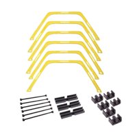 Magideal - Anillos De Agilidad Hexagonales Juego De Pies De Agilidad Escalera De Entrenamiento Y Vallas De Velocidad Entrenamiento Multifunción Escalera De Agili Amarillo