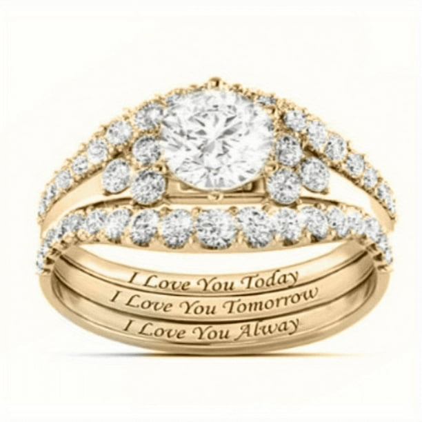 Elegant Zircon Ring for Women - Perfect Engagement or Wedding Ring