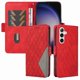 thumbnail image 3 of Funda Cartera para Samsung Galaxy S25 con Tarjetero Soporte y Correa Rojo, 3 of 6
