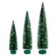 thumbnail image 1 of Set de árboles de cepillo de botella Vickerman verde iluminado 16-20-24 cm, 1 of 5