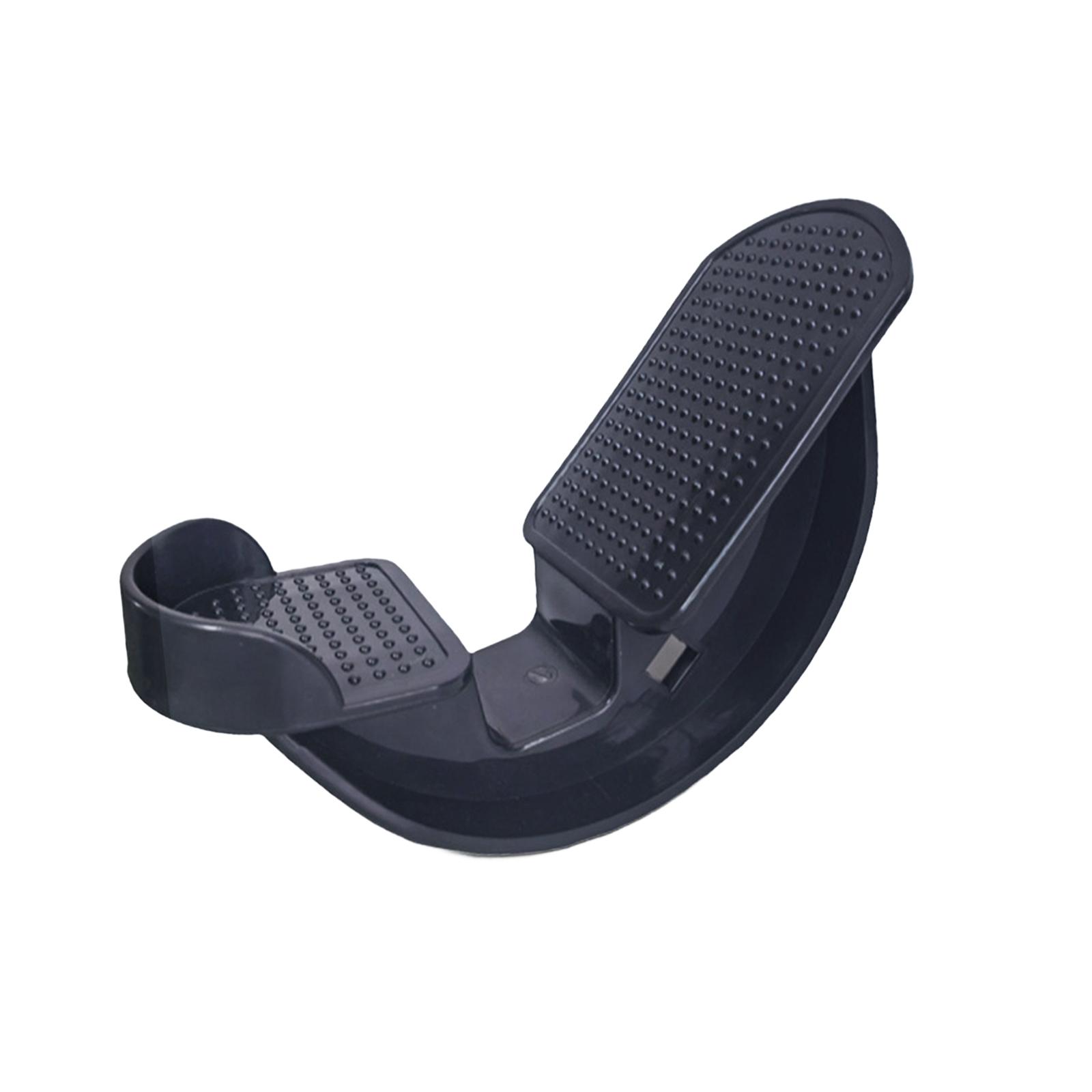 Ioensy - El Balancín Del Pie Estira El Músculo De La Pierna Tenso Antideslizante Uso En La Oficina Camilla De Pantorrilla Negro