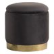 thumbnail image 1 of Ottomán de Acento Best Master Furniture Jacobson en Terciopelo Gris, 1 of 2
