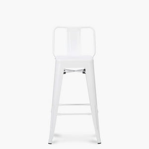 Form Design - Taburete Medio 66 Tolix Asiento Metal C/Resp Blanco