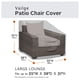 thumbnail image 2 of Fundas para sillas de patio Vailge grandes impermeables, gris, paquete de 2, 2 of 8