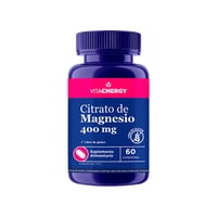 Suplemento Citrato De Magnesio 400 Mg 60 Un Vitaenergy
