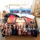 thumbnail image 1 of Anime Juvenile Monkey D.Luffy Bedding Set ONE PIECE Duvet Cover Set Design Bedding Set King Size Bed Comforters Bed Sheets, 1 of 5