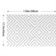 thumbnail image 2 of 1pc Modern Geometry Stripe Removable Self-Adhesive Wallpaper, Black And White, Peel And Stick, Vinyl Film, Decorative Wall Covering, 2 of 2