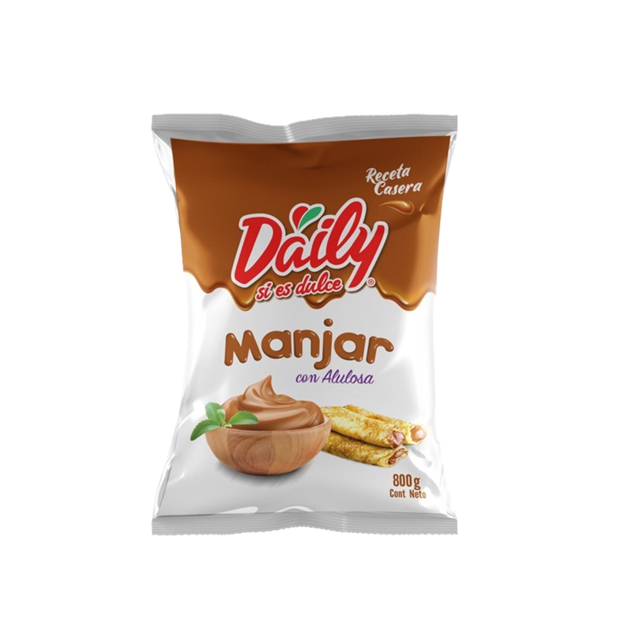 Manjar Con Alulosa Bolsa 800 g Daily