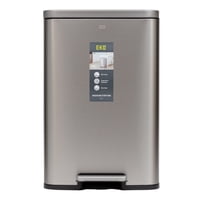 Basurero Eko Madison Rectangular Pedal Ss 50L