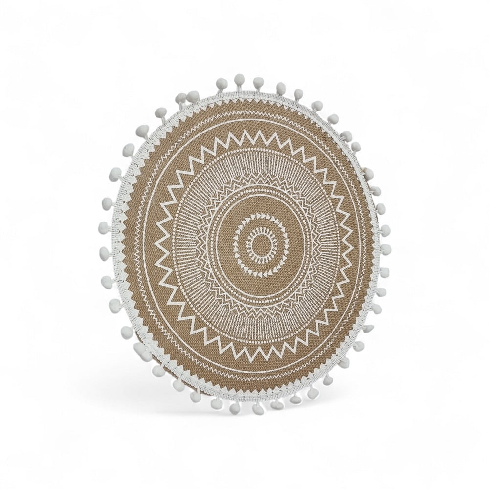 Mc Group - Individuales De Mesa Con Decoración De Pompones