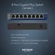 thumbnail image 1 of Switch Gigabit NETGEAR GS108E de 8 Puertos, Serie Plus, con VLAN y QoS, 1 of 3