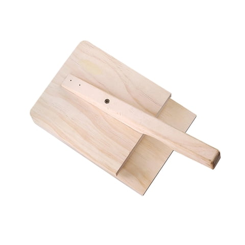 Bothyi - Prensa De Tortilla De Madera Prensador De Piel De Bola De Masa Para Restaurante Cocina Hogar