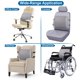 thumbnail image 5 of Almohada lumbar LOVEHOME para silla y coche, viscoelástica gris, 5 of 6