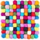 thumbnail image 1 of XmhyTop Juego de 1 Posavasos de Fieltro Cuadrado Colorido, Con Puntos Artesanales Divertidos, 10cm, Ideal para Bebidas y Mesas, Estilo A, 1 of 5
