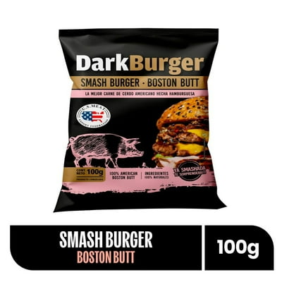Hamburguesa Smashada Cerdo Boston Butt 100 G Dark Burger