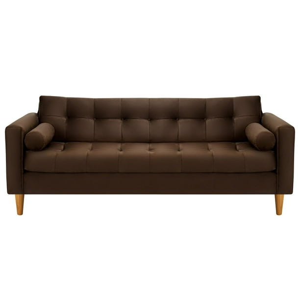 Sofa Retro 3cg Felpa 04 Chocolate