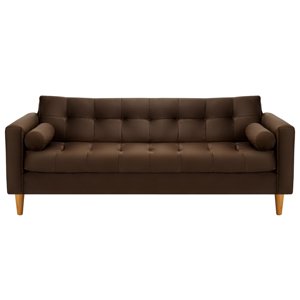 Bodevir - Sofa Retro 3Cg Felpa 04 Chocolate