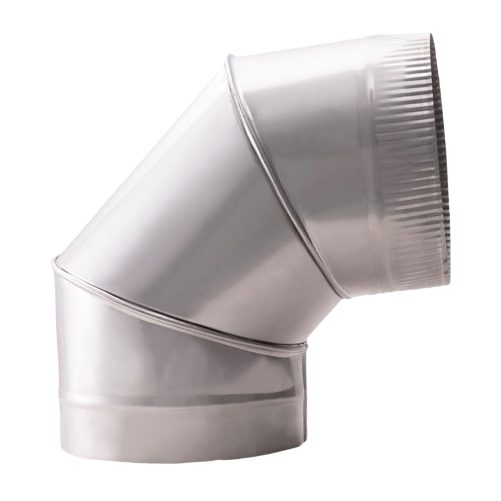 Magideal - Conector De Tubería De Codo De 90 Degree Codo Accesorios De Chimenea Resistente A La Óxido Para Ventilación De La Cocina Tubo De Adaptador De Combustión De Identificación 20cm