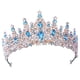 thumbnail image 3 of Tiara De Cumpleaños, Accesorios Para El Cabello, Joyería Para El Cabello, Corona Nupcial Para Niñas, Azul Oscuro, 3 of 5
