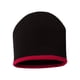 thumbnail image 1 of Gorro Sportsman de Punto con Raya Inferior en Negro y Rojo, 1 of 3