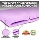 thumbnail image 5 of Auriculares para dormir CozyPhones de forro polar con cable para colocar sobre la oreja, color violeta, 5 of 6
