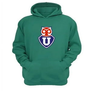 Genérico - Polerón Canguro U De Chile Verde Aguamarina Talla S Unisex