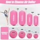 thumbnail image 2 of Rodillo de aire para gimnasia Triclicks 100 x 60 cm rosa de PVC, 2 of 7