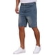 thumbnail image 4 of INSPIRE CHIC Pantalones Cortos de Mezclilla Texturizados para Hombre, por Encima de la Rodilla, con Cremallera, Casual, Talla 34, Azul Oscuro, 4 of 4
