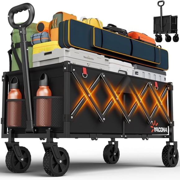 Carro plegable Yozoia de 35" resistente, plegable, 360 kg