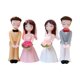 thumbnail image 2 of Adornos Para Tarta De Boda, Minifigura De Pareja Para Escena DIY, Compromiso De Aniversario, 2 of 5