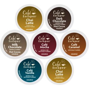 Kupix - Cápsulas De Café Variety Sampler Cafe Escapes Para Keurig, 24 Unidades