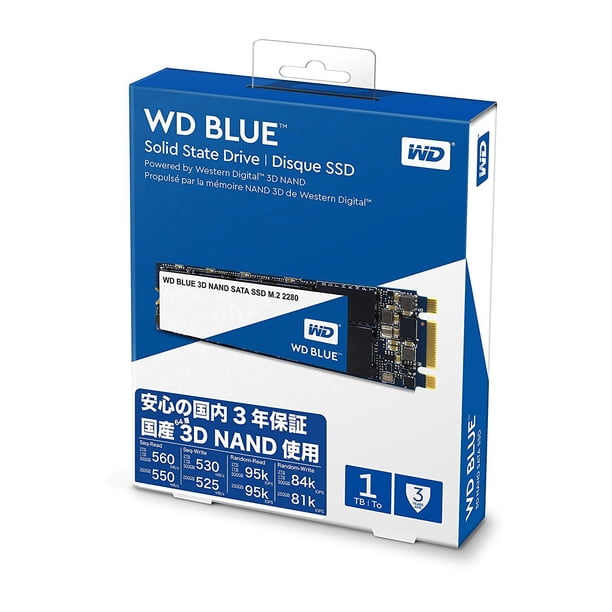 SSD Western Digital WD Blue 1TB M.2 2280 SATA III | Lider