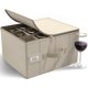 thumbnail image 1 of Estuche de Almacenamiento para Copas de Vino Sorbus 40 × 30 × 25 cm Beige – 12 Piezas, 1 of 6