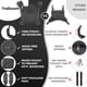 thumbnail image 2 of Chest Pack Trailoom para correr, repelente al agua, reflectante, negro, 2 of 9