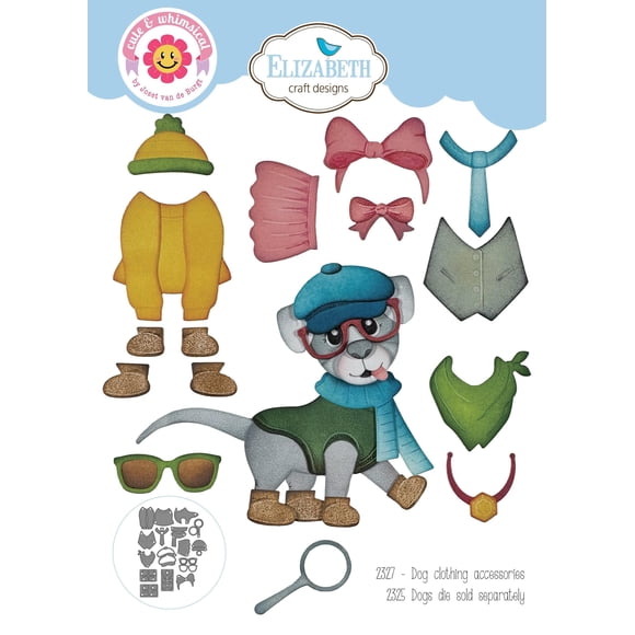Troqueles Metálicos Elizabeth Craft Accesorios De Ropa Para Perro 15 Piezas