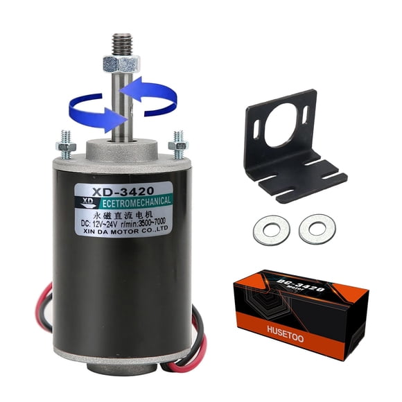 Motor de CC XD-3420 12V/24V 30W giro horario/antihorario de alto torque
