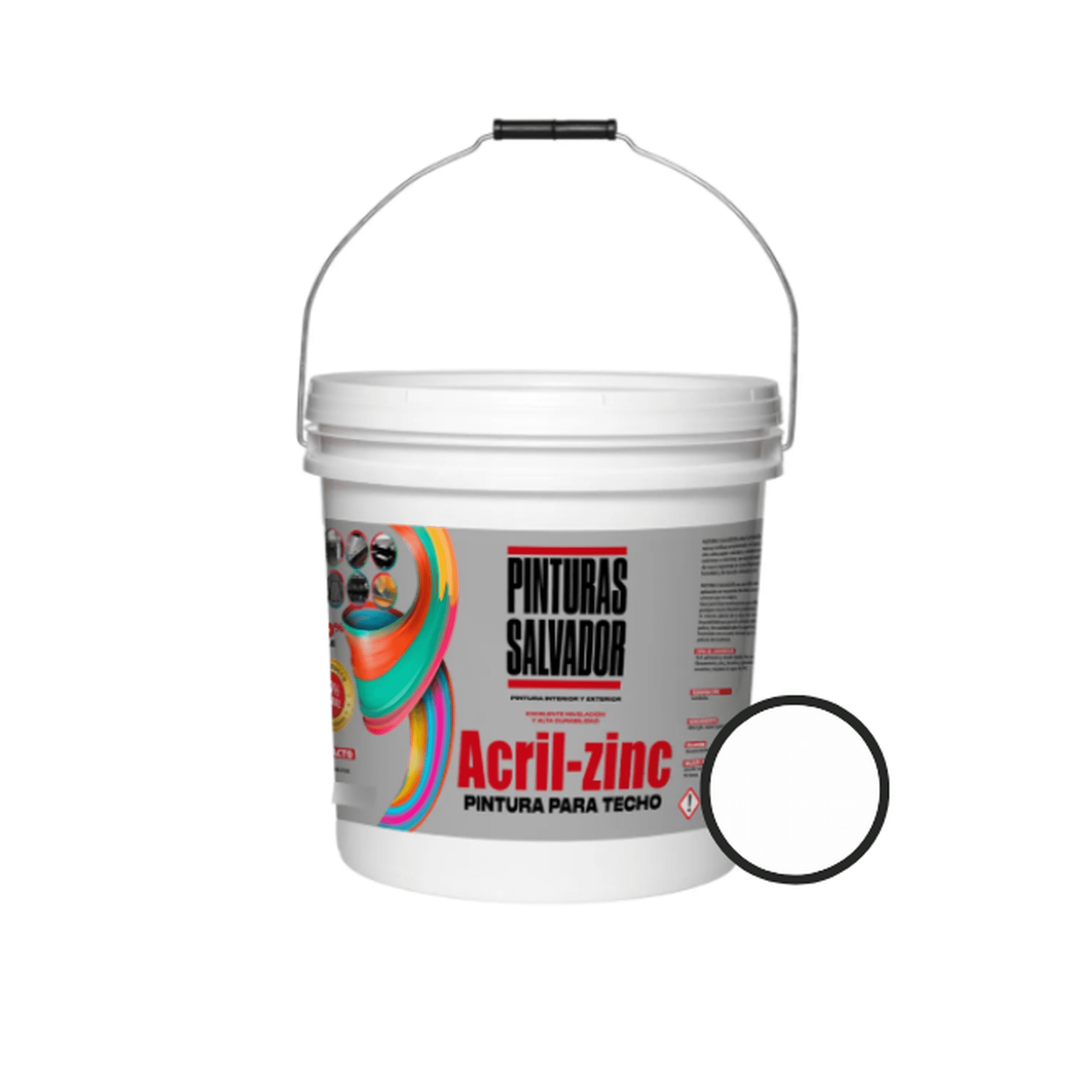 Salavador - Tineta Pintura Acrizinc Blanco 16lts