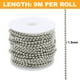 thumbnail image 2 of Cadenas de bolas de metal de 1,5 mm, cadena de bolas para collar, cadena de bolas de 10 yardas, cadena de bolas a granel, placa de identificación, manualidades DIY, 2 of 6