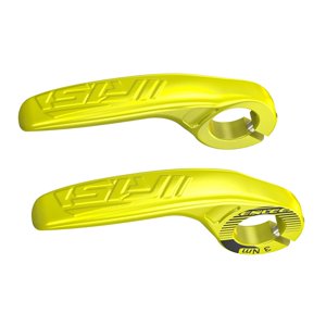 Ioensy - Extremos Del Manillar De Bicicleta De Montaña Empuñadura De Mano De 22,2 Mm Para Bicicleta Plegable Bicicleta De Carretera Bmx Amarillo