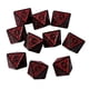 thumbnail image 4 of 10 Uds. Dados De 15mm Dados De Acrílico Para Juegos De Fiesta Juego De Dados De 8 Caras Para Fiesta KTV Rojo, 4 of 5