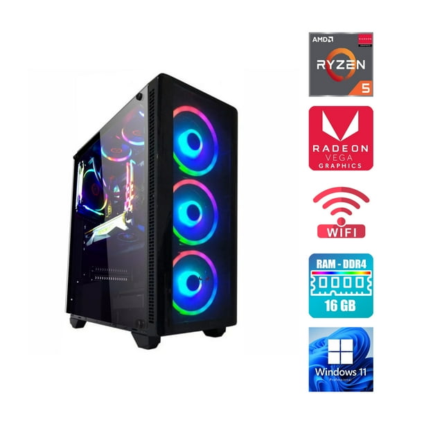 PC Gamer AMD Ryzen 5 5600G - Gráficos VEGA - 16 GB RAM - SSD 500GB M.2 ...