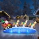 thumbnail image 1 of Trineo Inflable Navideño De Papá Noel Con Renos De 10 Pies Azul, 1 of 7
